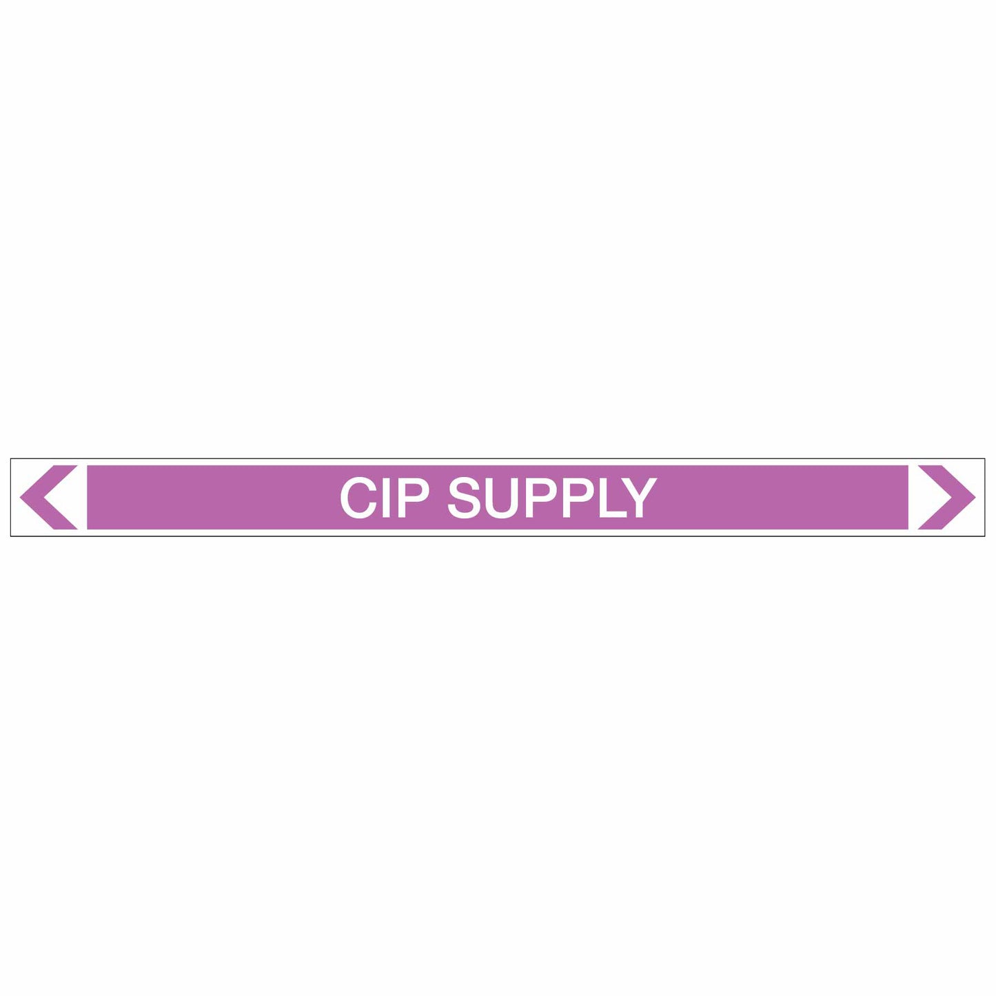 Alkalis / Acids - CIP Supply - Pipe Marker Sticker