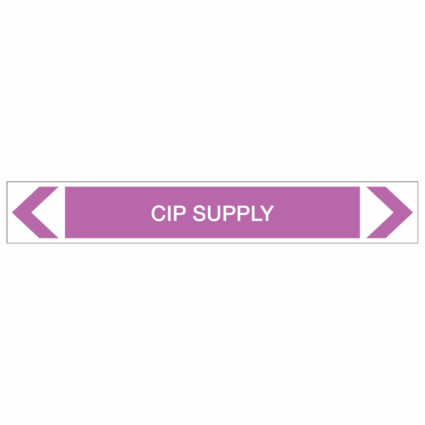 Alkalis / Acids - CIP Supply - Pipe Marker Sticker