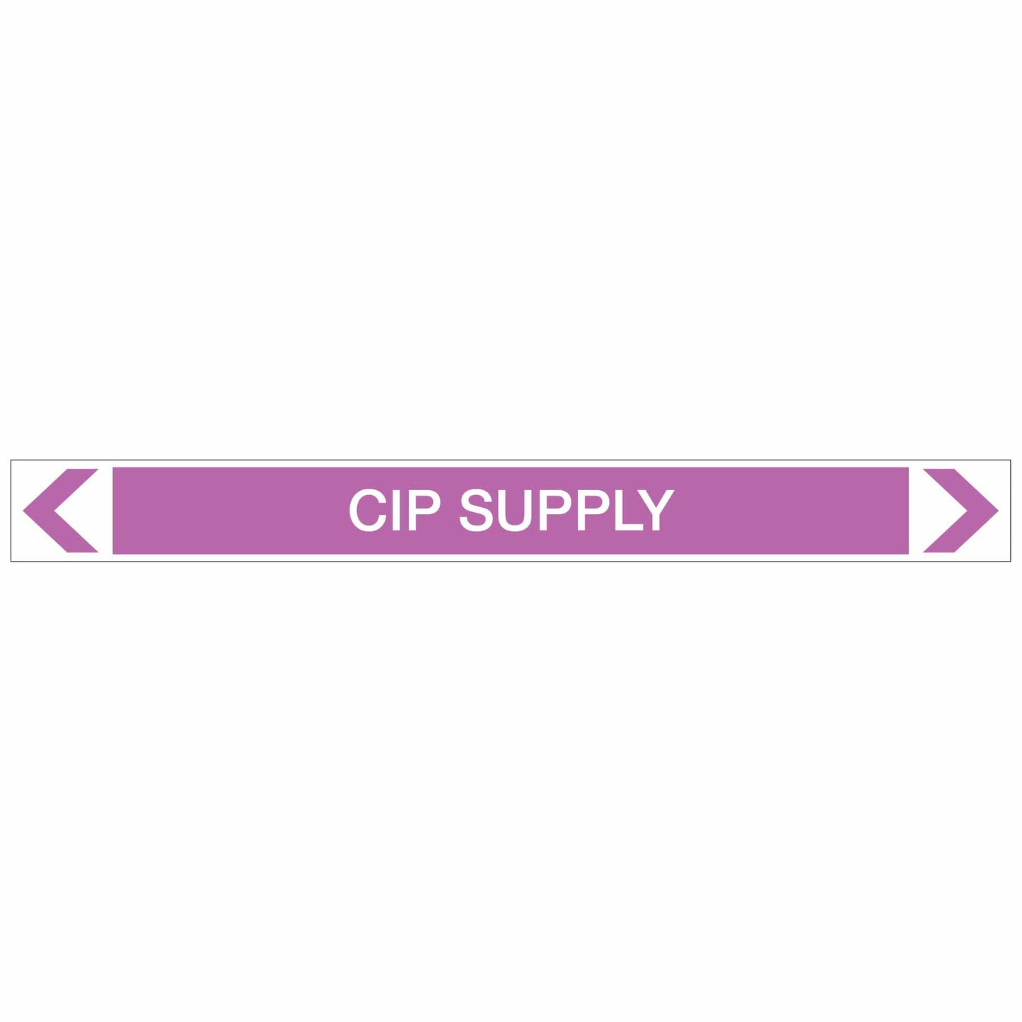 Alkalis / Acids - CIP Supply - Pipe Marker Sticker