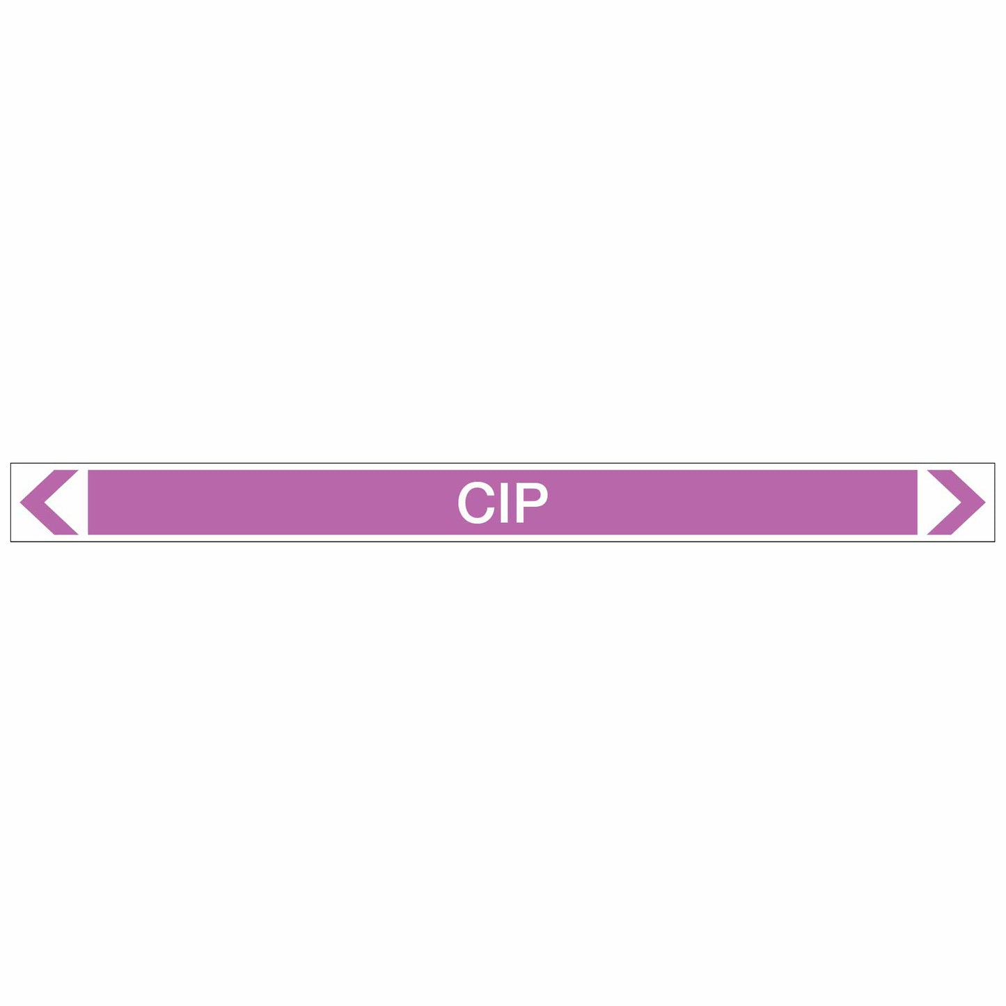 Alkalis / Acids - CIP - Pipe Marker Sticker