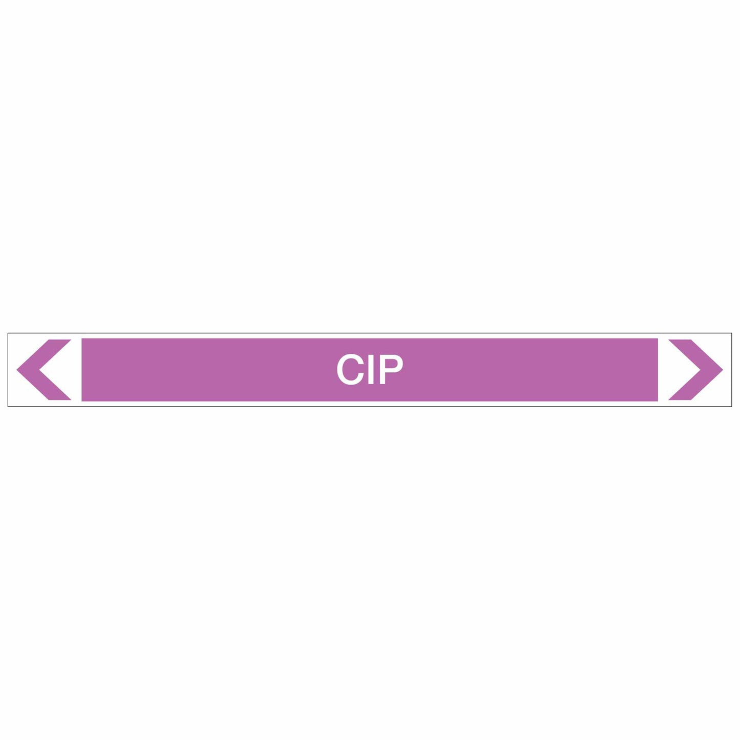 Alkalis / Acids - CIP - Pipe Marker Sticker