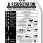 CPR Sign & Pool Rules Sign Pack Arch Black