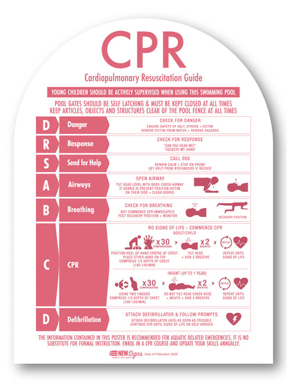 CPR Sign Arch Rose