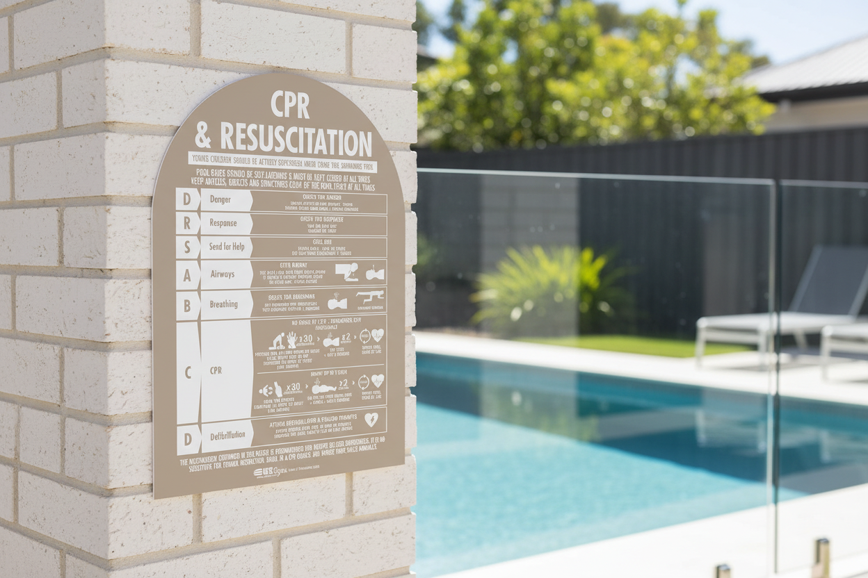 CPR Sign Arch Fawn Background