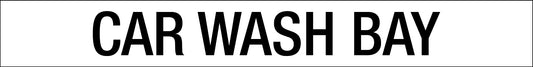 Car Wash Bay - Statutory Sign
