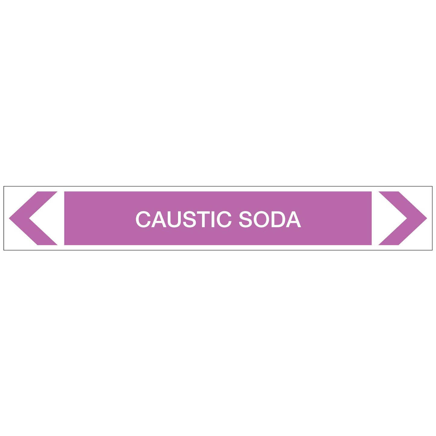 Alkalis / Acids - Caustic Soda - Pipe Marker Sticker