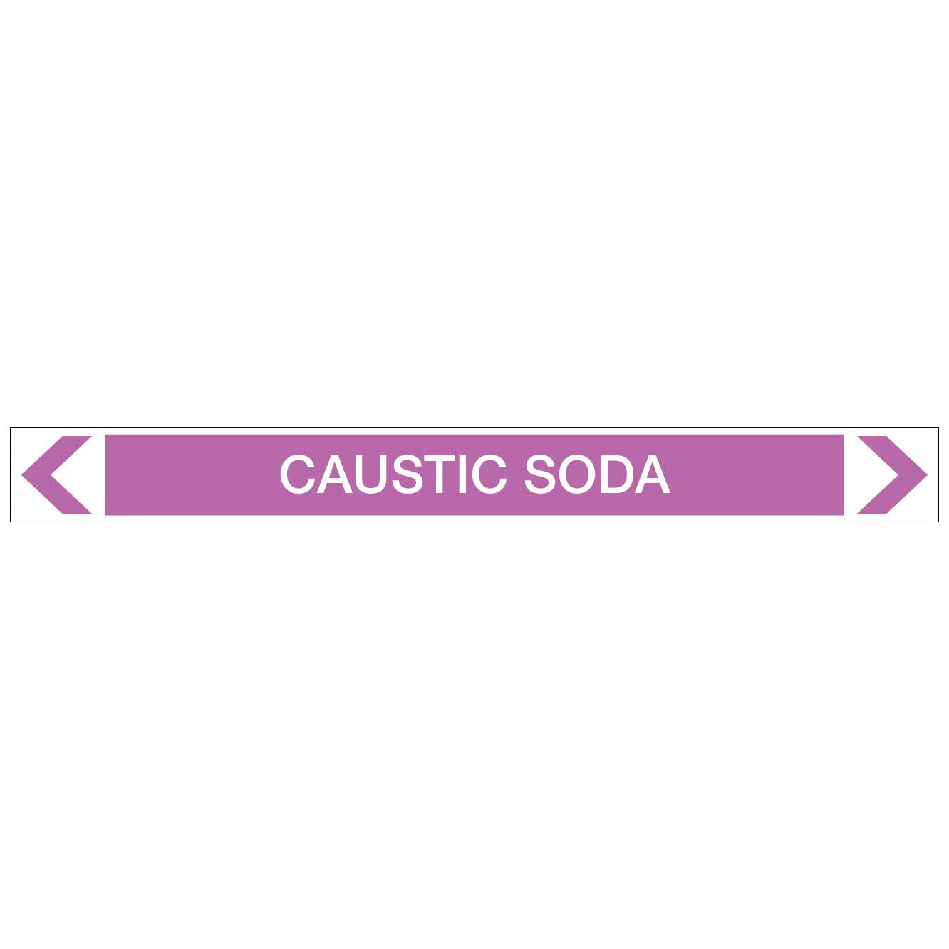 Alkalis / Acids - Caustic Soda - Pipe Marker Sticker