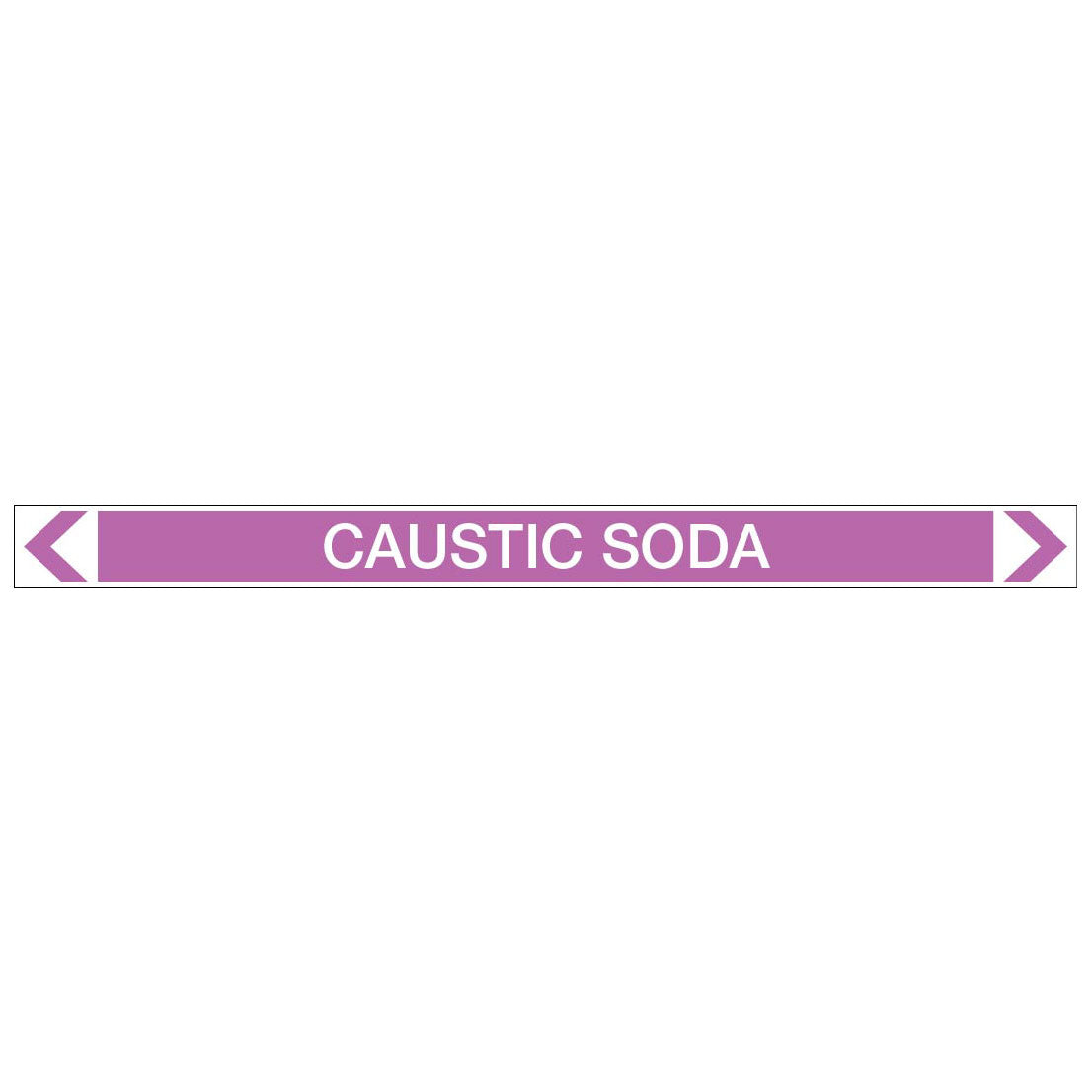 Alkalis / Acids - Caustic Soda - Pipe Marker Sticker