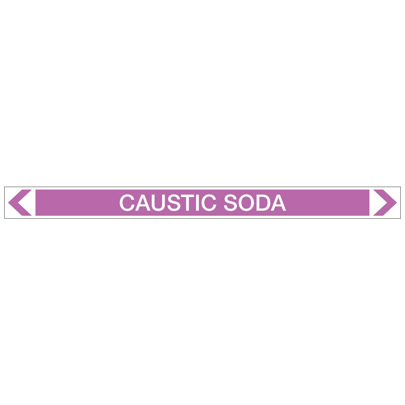 Alkalis / Acids - Caustic Soda - Pipe Marker Sticker