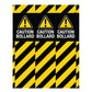 Caution Bollard - Corflute Bollard Cover