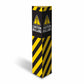 Caution Bollard - Corflute Bollard Cover