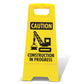 Yellow A-Frame - Caution Construction In Progress