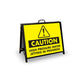 A-Frame Landscape Black - Caution High Pressure Water Jetting In Progress Corflute Inserts