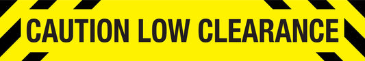 Caution Low Clearance Skinny Sign