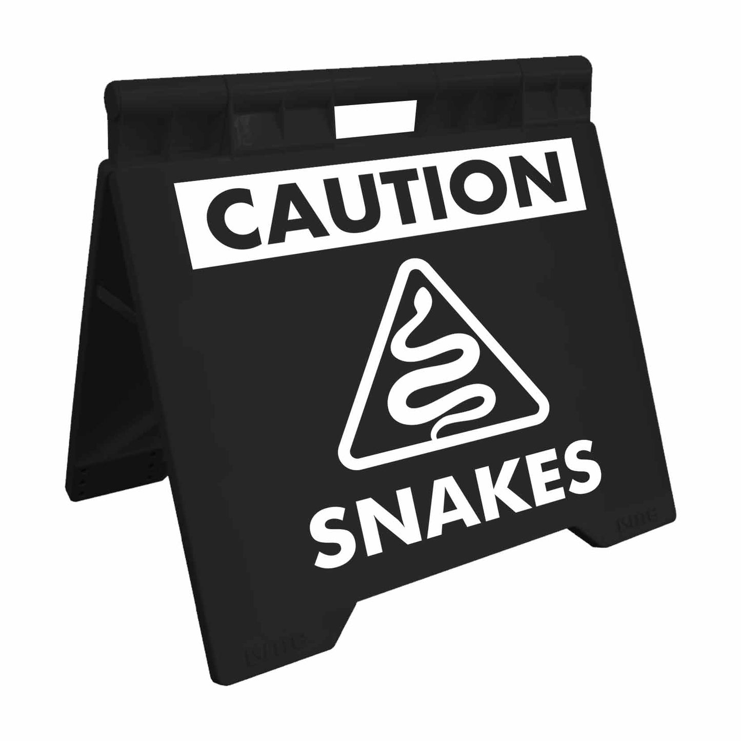 Caution Snakes -  Evarite A-Frame Sign