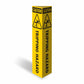 Caution Tripping Hazard -  Corflute Bollard Cover