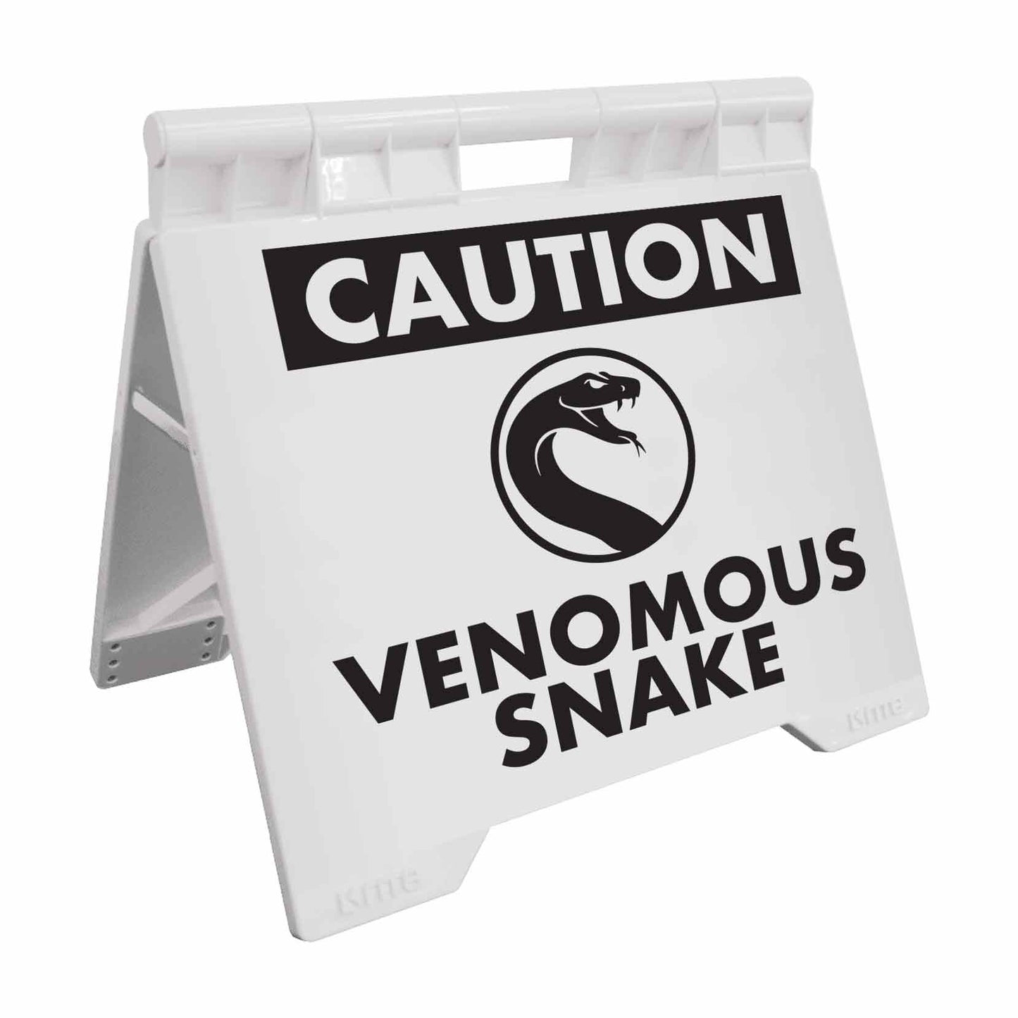 Caution Venomous Snake - Evarite A-Frame Sign