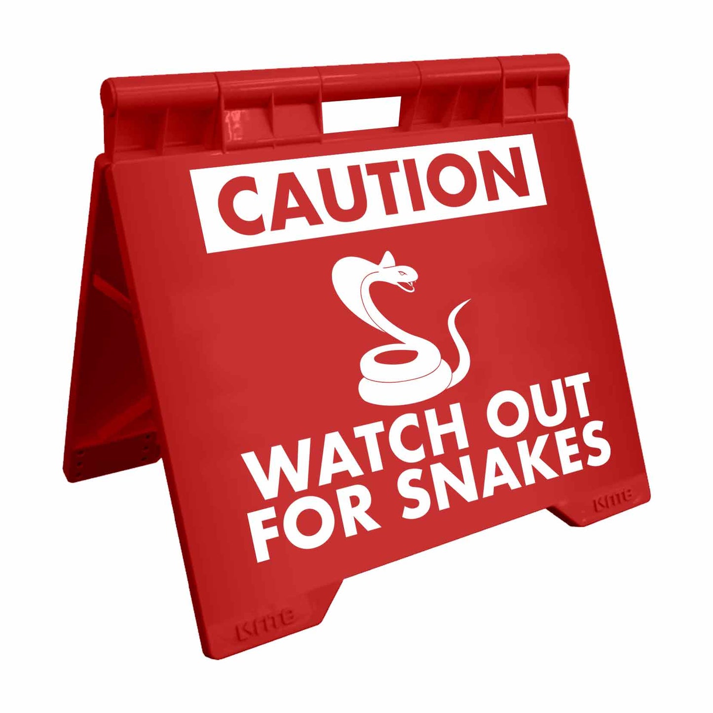 Caution Watch Out For Snakes - Evarite A-Frame Sign