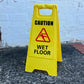 Yellow A-Frame - Caution Wet Floor