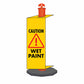 Caution Wet Paint - Corflute Bollard Traffic Signs