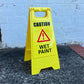 Yellow A-Frame - Caution Wet Paint