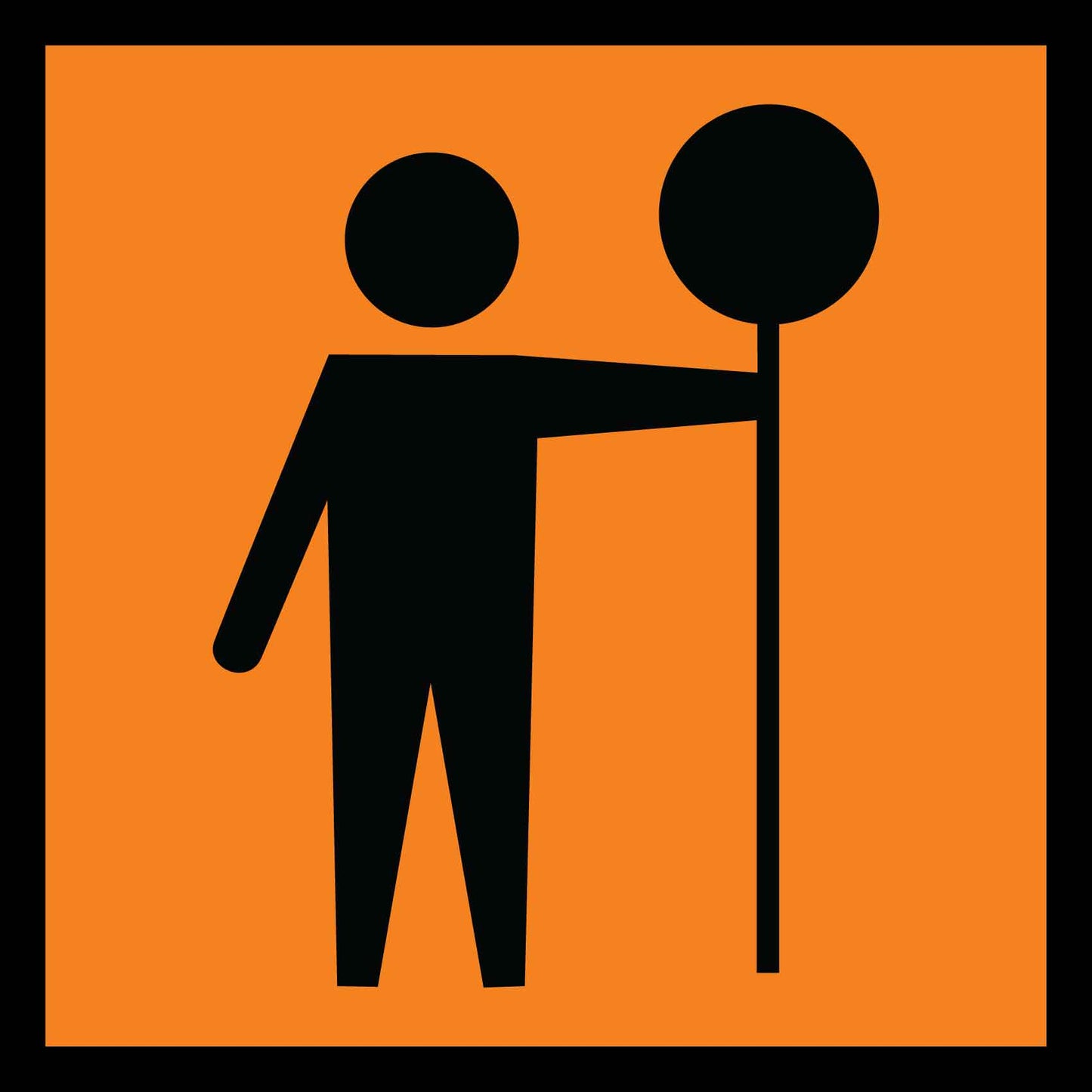 Caution Workmen Ahead Icon Orange Multi Message Sign