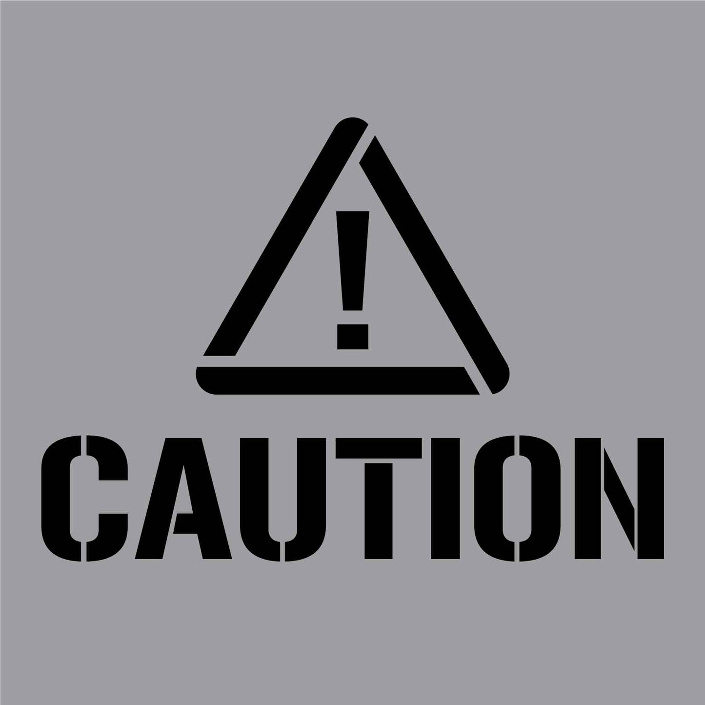 Caution - Aluminium Composite Stencil