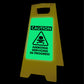 Glow In The Dark - Yellow A-Frame - Caution Ammonia Servicing In Progress