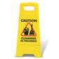 Yellow A-Frame - Caution Cleaning In Progress