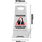Caution Closed For Cleaning White A-Frame