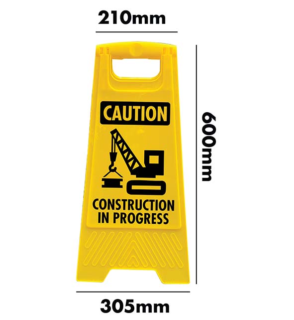 Yellow A-Frame - Caution Construction In Progress