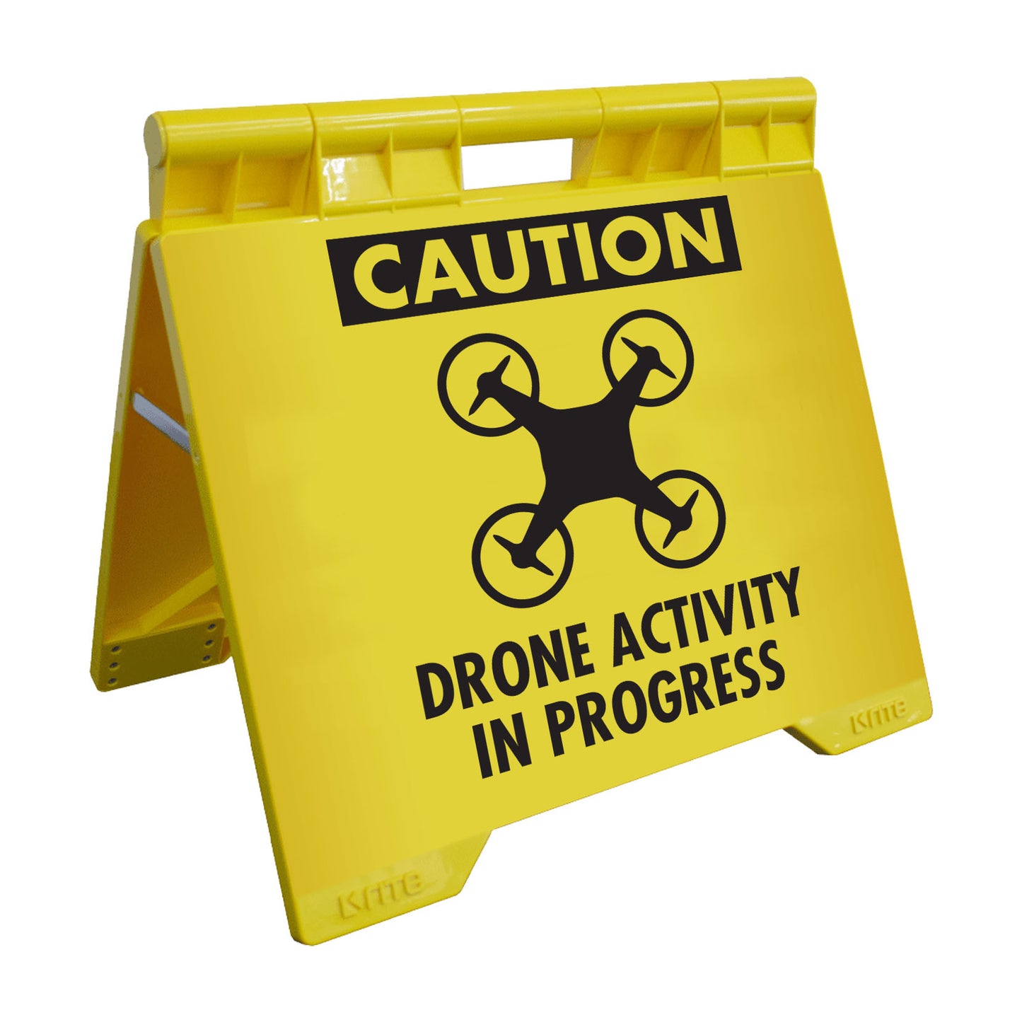 Caution Drone Activity In Progress - Evarite A-Frame Sign