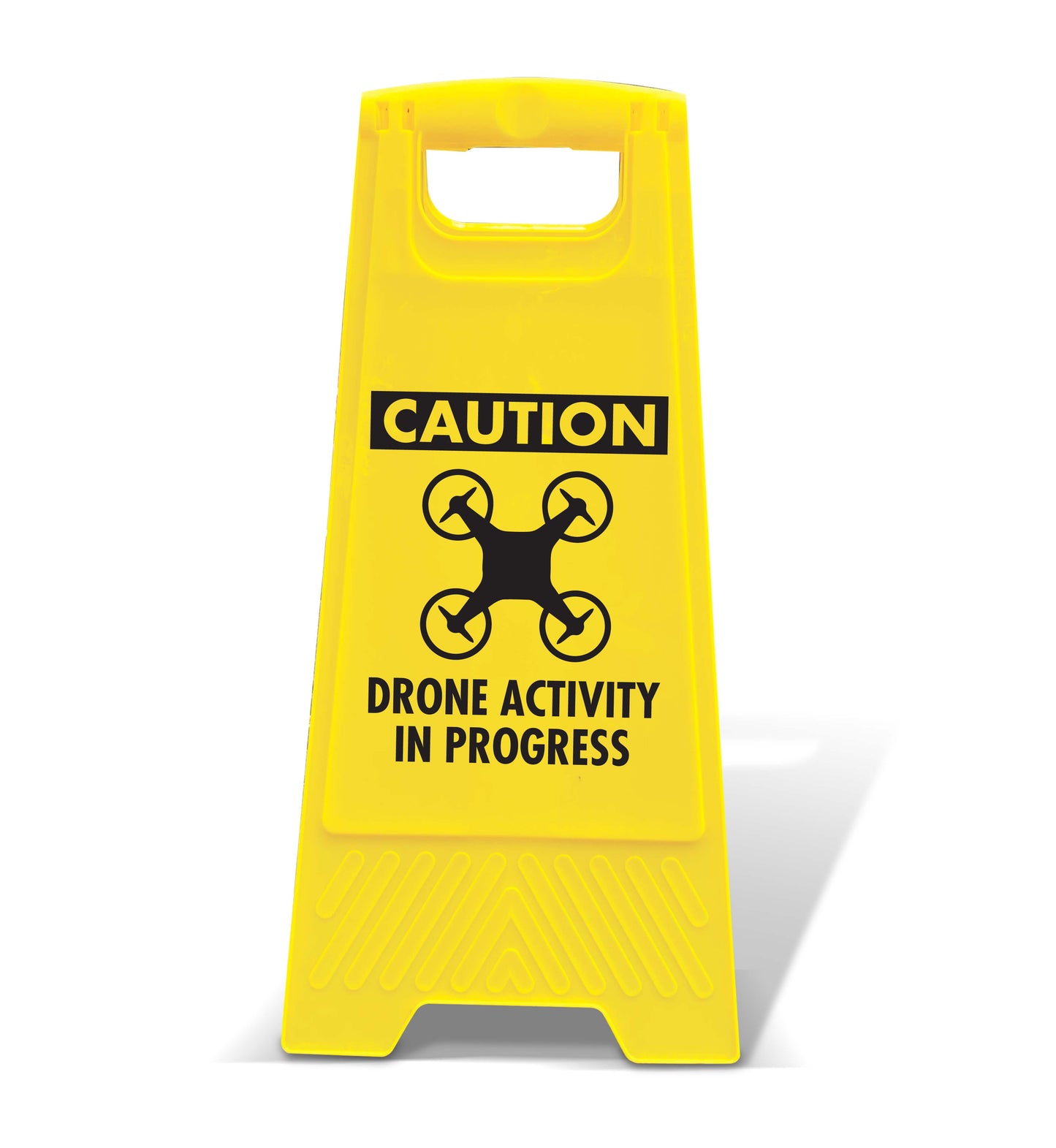 Yellow A-Frame - Caution Drone Activity In Progress
