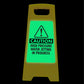 Glow In The Dark - Yellow A-Frame - Caution High Pressure Water Jetting In Progress