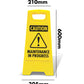 Yellow A-Frame - Caution Maintenance In Progress Symbol