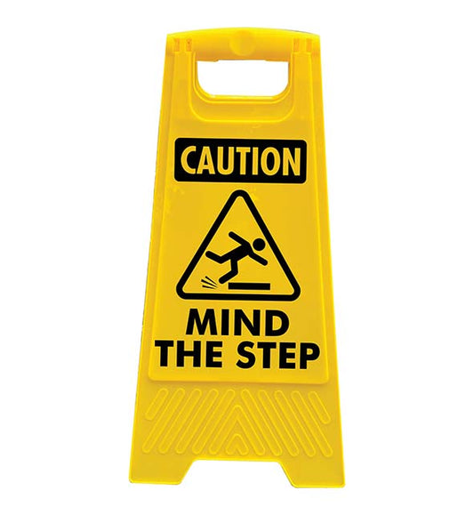 Yellow A-Frame - Caution Mind The Step