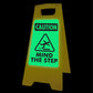 Glow In The Dark - Yellow A-Frame - Caution Mind The Step
