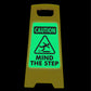 Glow In The Dark - Yellow A-Frame - Caution Mind The Step