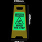 Glow In The Dark - Yellow A-Frame - Caution Mind The Step