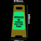 Glow In The Dark - Yellow A-Frame - Caution No Vehicles Past This Point