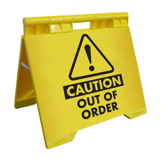 Caution Out Of Order - Evarite A-Frame Sign