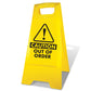 Yellow A-Frame - Caution Out Of Order