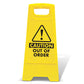 Yellow A-Frame - Caution Out Of Order
