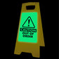Glow In The Dark - Yellow A-Frame - Caution Out Of Order