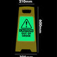 Glow In The Dark - Yellow A-Frame - Caution Out Of Order