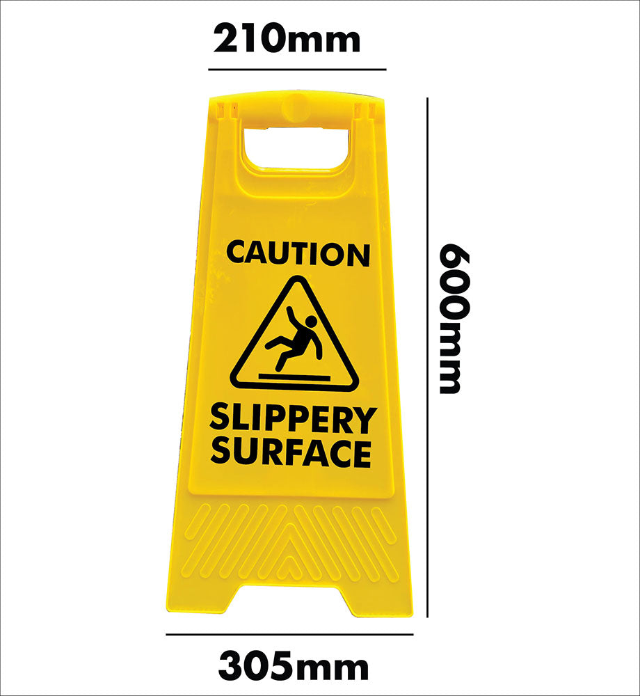 Yellow A-Frame - Caution Slippery Surface
