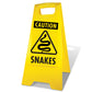 Yellow A-Frame - Caution Snakes