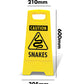Yellow A-Frame - Caution Snakes