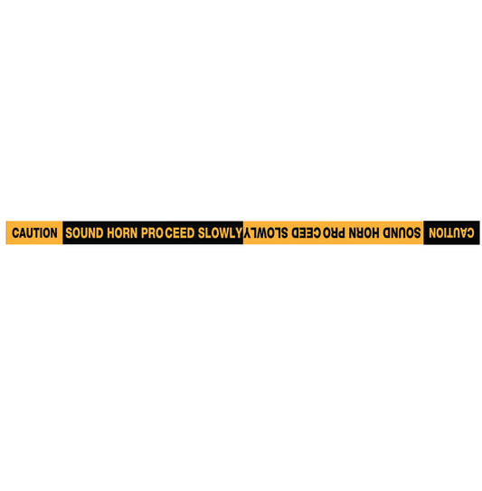 Caution Sound Horn Proceed Slowly - Floor Sticker
