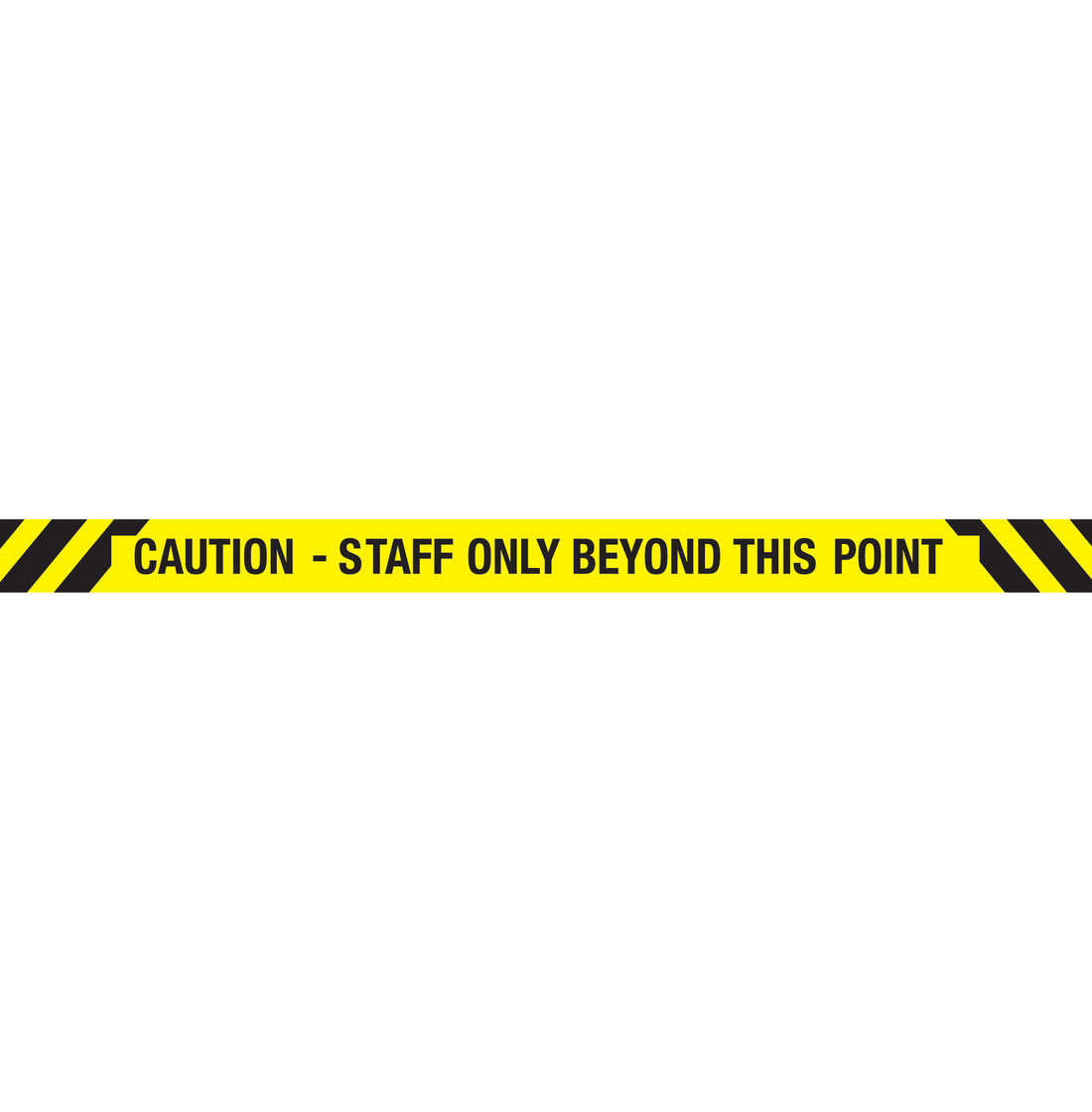 Caution Staff Only Beyond This Point - Floor Sticker – New Signs